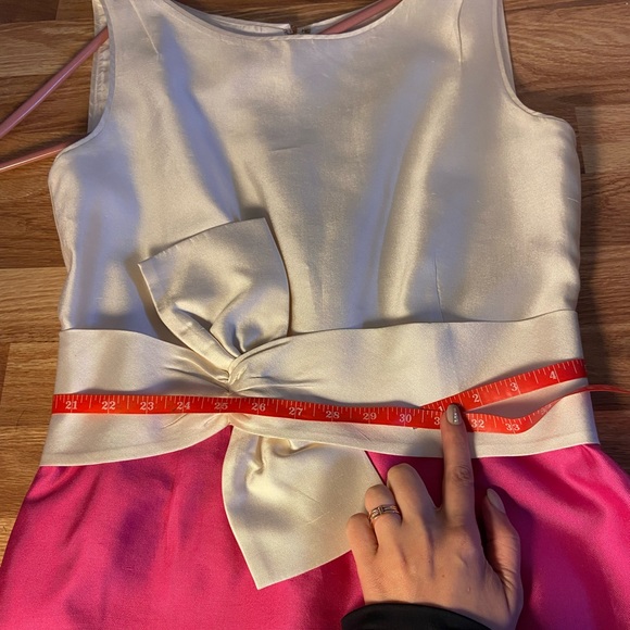 Kate spade silk pink/white color block dress - Picture 6 of 6